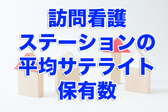 訪問看護ステーションの平均サテライト保有数（サテライト保有ステーションが対象）